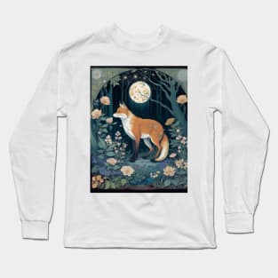 Midnight Fox Long Sleeve T-Shirt